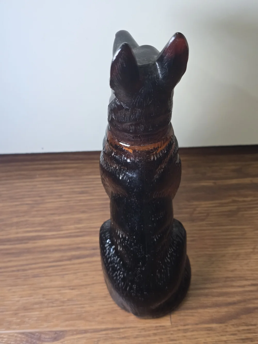 Vintage 1975 Avon 'Noble Prince' German Shepherd aftershave bottle.